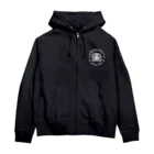 原ハブ屋【SUZURI店】のハブ骨格標本 (A-SE) Zip Hoodie