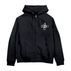 原ハブ屋【SUZURI店】のRustic Skatepark × ハブ拳 (A-SE) Zip Hoodie