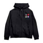 ニューラグーン新潟カーリングクラブのアイラブカーリング Zip Hoodie