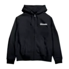 バサーズ構成員のバサーズ白ロゴ Zip Hoodie