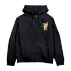 satoayaのアニマルカフェのフルーツアニマル　サクランボネズミ Zip Hoodie