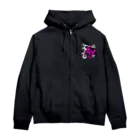 山田大五郎のドラゴンに注射器（ほぼモノクロ） Zip Hoodie