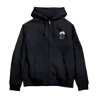 shoのハチワレキャット(白) Zip Hoodie