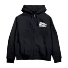 QUQU_WORKSのノーハイラックスノーライフ キャノピー仕様 登坂デザイン ブラック Zip Hoodie