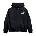 牛川 暗のグッズショップのUMA（白） Zip Hoodie