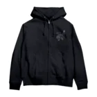 むしんちのシャーする猫（濃色用） Zip Hoodie