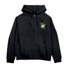 ポメ村ポメラニアンの虫食いハリネズミ ノーマル Zip Hoodie