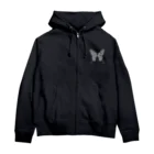 YASのButterfly (White) Zip Hoodie