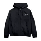 ORIF OFFICIAL GOODS STOREのORIF 白ロゴ(バックプリント有) Zip Hoodie