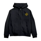 神聖幾何学屋のゴールド Zip Hoodie