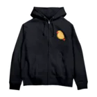 へんてこな文鳥さんのお店のエビフライにとりこまれた文鳥 Zip Hoodie