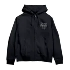 Spider  Lilyの白い羊　目元 Zip Hoodie