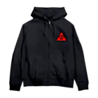 (COOH)2/Oxalic acidの(COOH)2血涙ロゴ Zip Hoodie