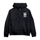 SANKAKU DESIGN STOREの食事中は黙食で過ごします。 白 Zip Hoodie