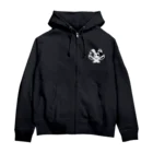 メルちゃんショッピングのうさぎの突発性厨二病パーカー　黒対応 Zip Hoodie