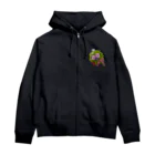 お花の双葉のラベンダーローズ Zip Hoodie