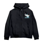 FOXY COLORSのヨガの先生ガネゾーくん Zip Hoodie