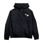 kozukuzukzの椿（白ふたつ） Zip Hoodie