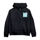 SWEET＆SPICY 【 すいすぱ 】ダーツのGAME ON!　【SWEET LIGHTBLUE】 Zip Hoodie