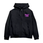 W.S.E.のWSEオリジナルロゴ　ピンクプリント Zip Hoodie