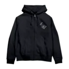 かもしかうしかのガゼル（白） Zip Hoodie