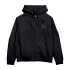 usagino shopのうさぎやめたっ。(白抜き) Zip Hoodie