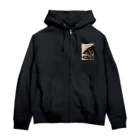 ウオヒレウロ子の男前クロムツフェイス Zip Hoodie