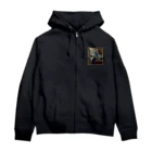 artgalleryの牛乳を注ぐ女 Zip Hoodie