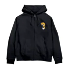 ゆでたまるのちぢまるきつね Zip Hoodie