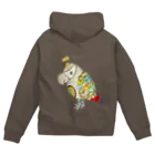 ねこぜや のROBOBO「福ちゃんロボ」 Zip Hoodie