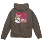 猫のきぬくんのお店の素敵な夜 Zip Hoodie