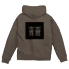 ツバメ堂のふたりの子鬼（四角） Zip Hoodie