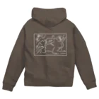 monCheriのfantasyホワイト Zip Hoodie