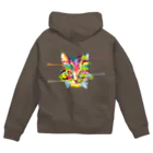 Birth0319のカラフル猫　パーカー Zip Hoodie