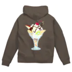 しんま みさんの昔ながらのパフェ Zip Hoodie