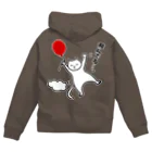 ハナのお店の風船で飛んじゃった猫 Zip Hoodie