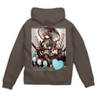 月蝕ざっか店＠SUZURI🇺🇦のChocomint*Holic（For Backprint） Zip Hoodie