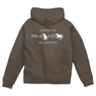 Silvervine Psychedeliqueのシュレーディンガーの猫（白字） Zip Hoodie