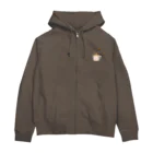 kiki25のcoffee time(コーヒー白字) Zip Hoodie