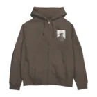 山形屋米店の白版＿ニコラ・テスラ Zip Hoodie