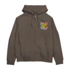 Charamaru Marketのシュール猫（カラフル） Zip Hoodie