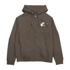 目黒 しおりグッズショップのNo.19 もち子と君のギタージップパーカー Zip Hoodie