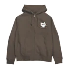 DECORの気づかいのできるネコ　笑顔になぁれver. Zip Hoodie