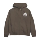 アノウラボの白いアノウサン Zip Hoodie