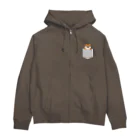 しばじるしデザインのひょっこり柴犬 Zip Hoodie