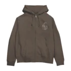 Riveredストアの足ザラシ"トイレ"（ホワイト） Zip Hoodie