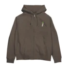 yurikamaruの白ねぎ Zip Hoodie