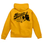 イベントでは置いてないグッズの店のジップパーカーイラスト黒 Zip Hoodie