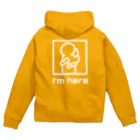 charlolのそばにいるよ　白 Zip Hoodie