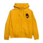 あわねこ保育園の黒猫inあわねこ Zip Hoodie